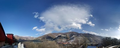 【隆冬百態(tài)】+五臺山+藍天白云，未P原圖～