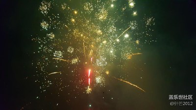 迎財(cái)神了！note5拍攝的煙花。