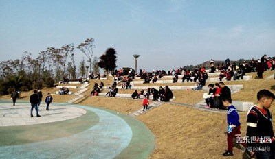 暖陽。草坪。游人