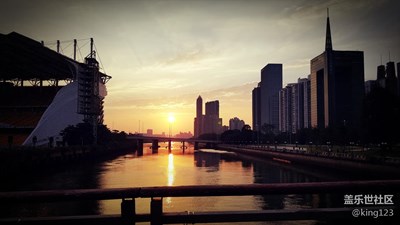 note7 海心沙跑步時(shí)的夕陽(yáng)