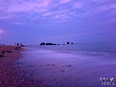 長曝光下的夢幻海灘