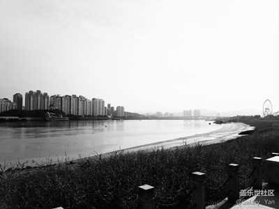 ｛黑白影像｝浙江溫州-江心嶼，嶼中景瑟