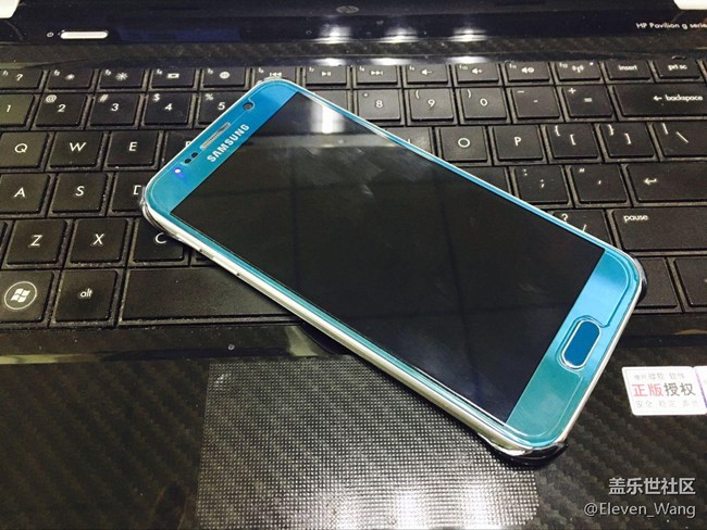 我的S6也是藍色的，忍不住曬曬