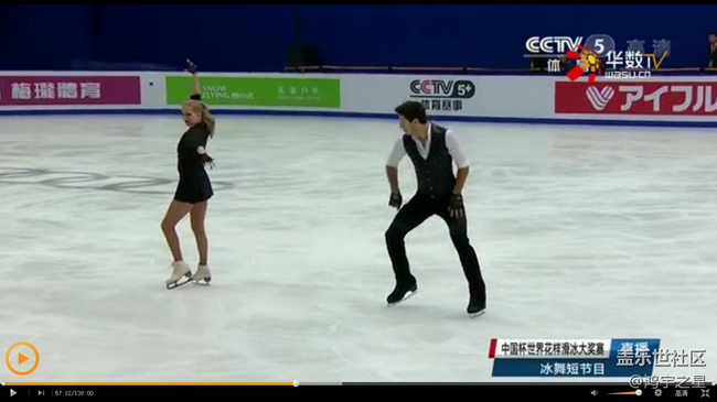 2016中國(guó)杯世界花樣滑冰大獎(jiǎng)賽冰舞短舞蹈精彩片段