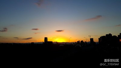 福州鼓嶺拍落日