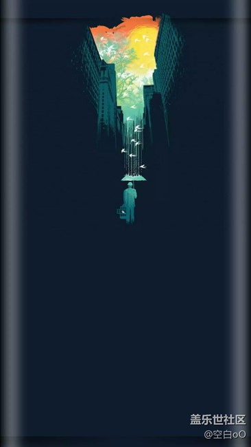 簡約曲屏專屬壁紙