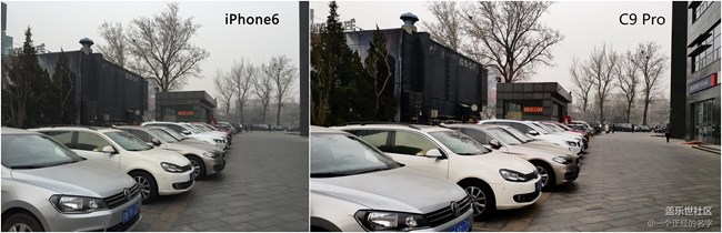 細(xì)節(jié)見真章 霧霾天 C9 Pro VS iphone6 拍照對比