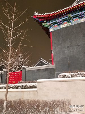雪，樓...