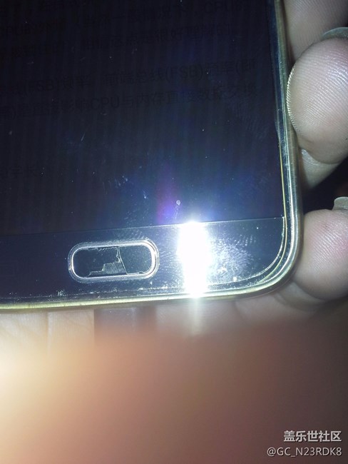 s7這指紋鍵什么做的，帖個膜變這樣