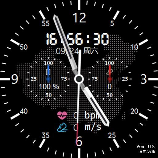 【免費(fèi)表盤】BLack 5.0，個(gè)人制作的表盤。