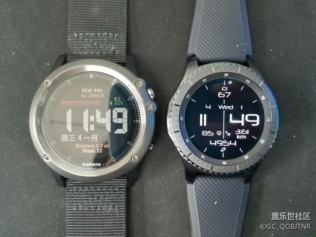 gear s3 與fenix3桌面插件對(duì)比及運(yùn)動(dòng)數(shù)據(jù)對(duì)比