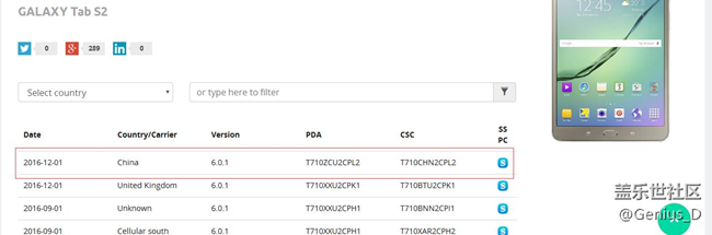 三星TAB S和TAB S2均以推送安卓6.0.1