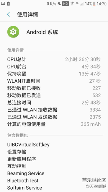 beta 6使用一天耗電情況