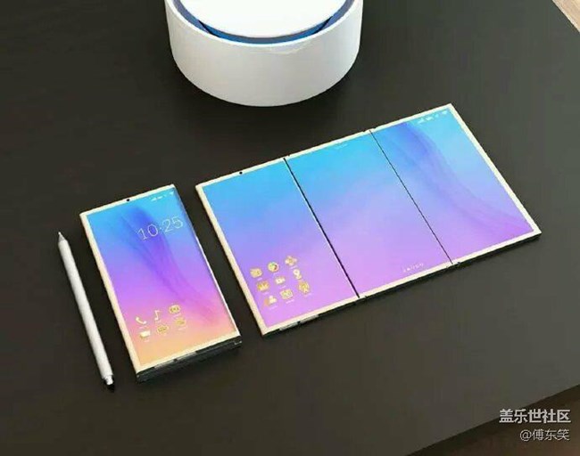 三星折疊屏概念手機，炫酷??