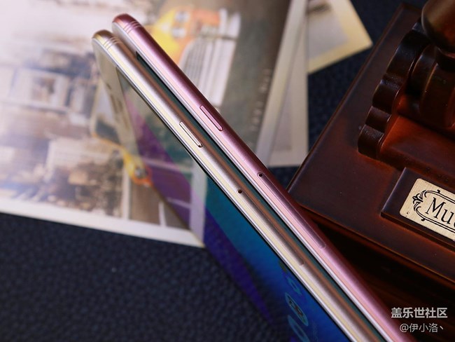 三星蓋樂世C7 Pro薔薇粉楓葉金雙*賞