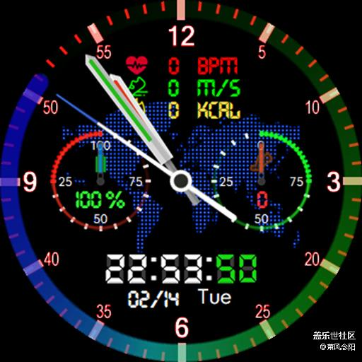 【免費(fèi)表盤】Colorful world 已上傳商店