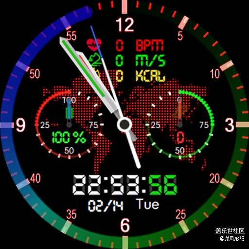 【免費(fèi)表盤】Colorful world 已上傳商店