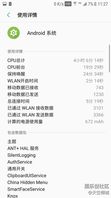 7.0內(nèi)測(cè)用戶2月28日至3月1日耗電情況