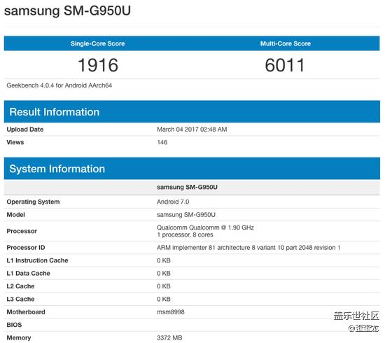 三星蓋樂世s8最新消息-最勁爆的跑分 三星蓋樂世s8最新消息-最勁爆的跑分