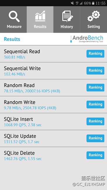 三星note5閃存貌似也是emmc