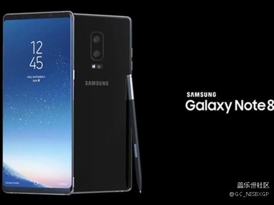 大屏幕很誘人！三星Note8概念渲染圖再曝光