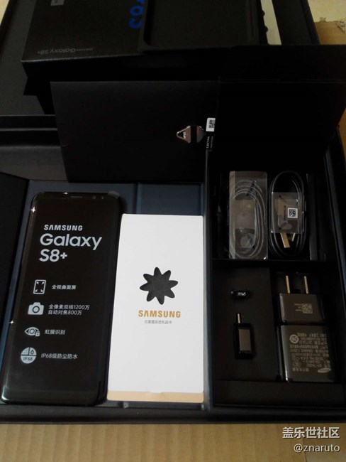開箱S8+謎夜黑，4G+64G版，用了整整2天時間才到貨