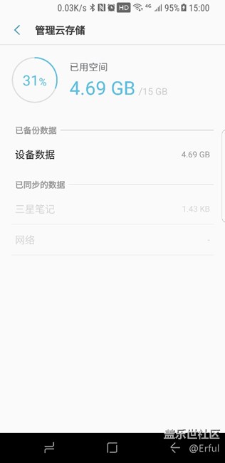 三星云備份怎么這么多，一下就占了4個多G