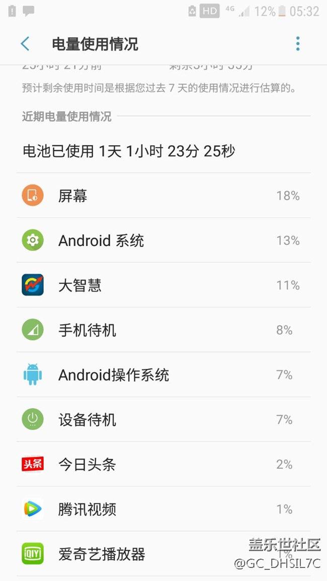 7.0最新版本的耗電