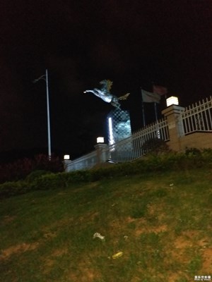 夜景  不動(dòng)的馬！