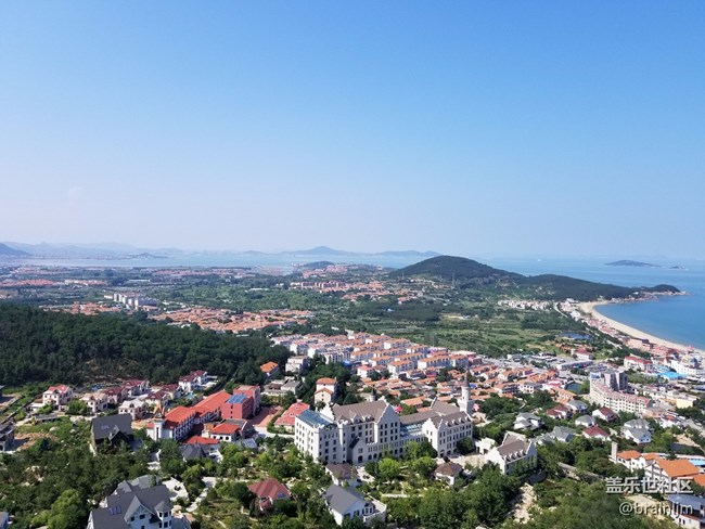 海天相接,水天一線，S8+青島嶗山海邊隨拍，這是霧嶼藍？