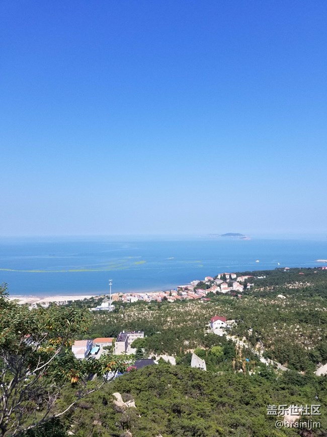 海天相接,水天一線，S8+青島嶗山海邊隨拍，這是霧嶼藍？