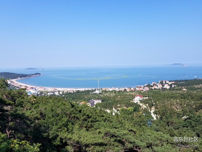 海天相接,水天一線，S8+青島嶗山海邊隨拍，這是霧嶼藍？