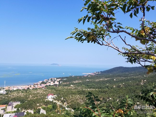 海天相接,水天一線，S8+青島嶗山海邊隨拍，這是霧嶼藍？