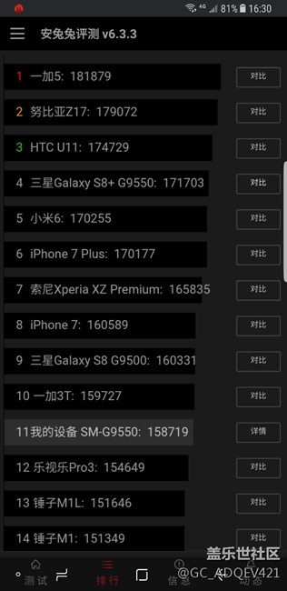 為什么我的s8+的跑分這么低