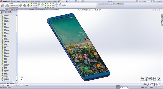 只能以自己的方式，曬一下note8啦，自己畫個(gè)note8意淫一下！