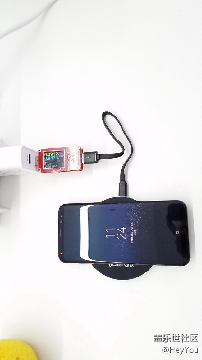 S8+、S7 edge無線快充性能對比測試，10W無線快速充電