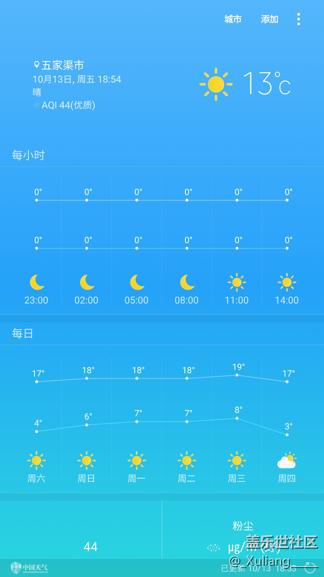 安裝s8天氣后，我的天氣怎么變成這樣了？