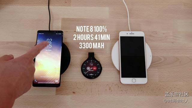 【實測】三星Note8無線充電速度虐哭iPhone8！