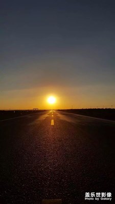 美麗的日落