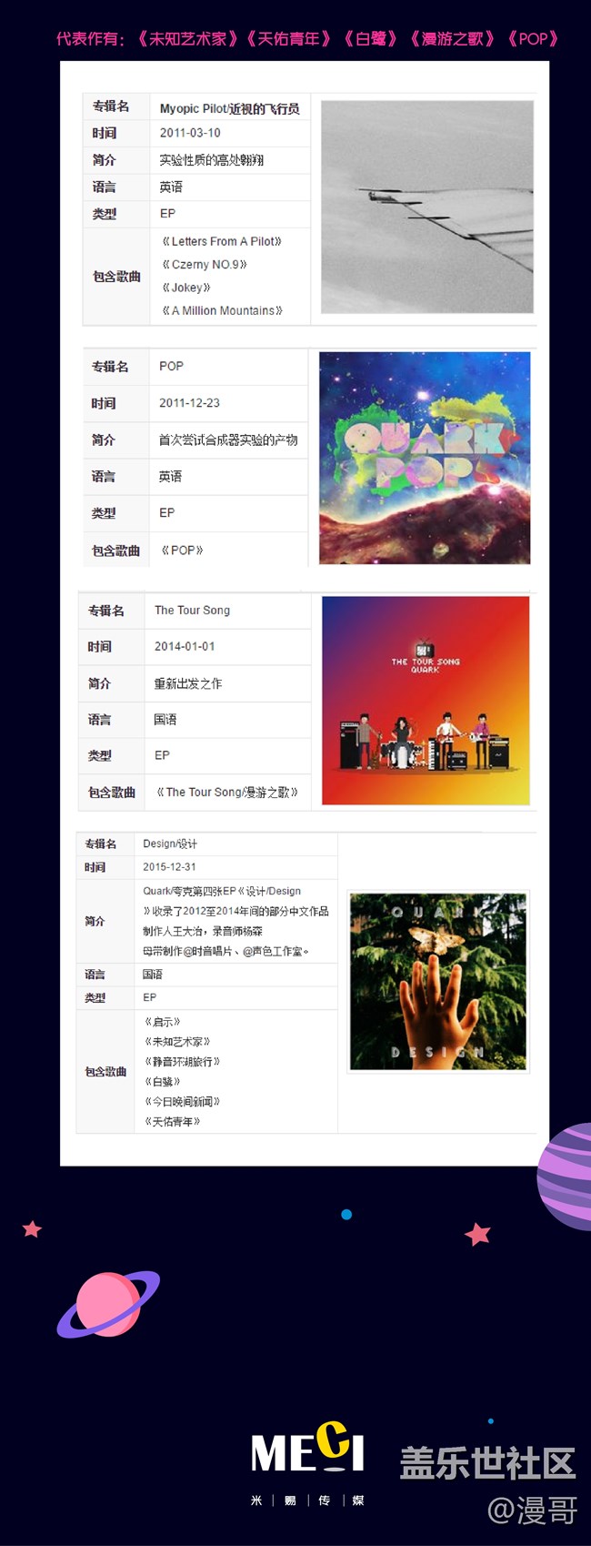 11月18號夸克夢游銀河系指南巡演上海站 等你一起 11月18號夸克夢游銀河系指南巡演上海站 等你一起
