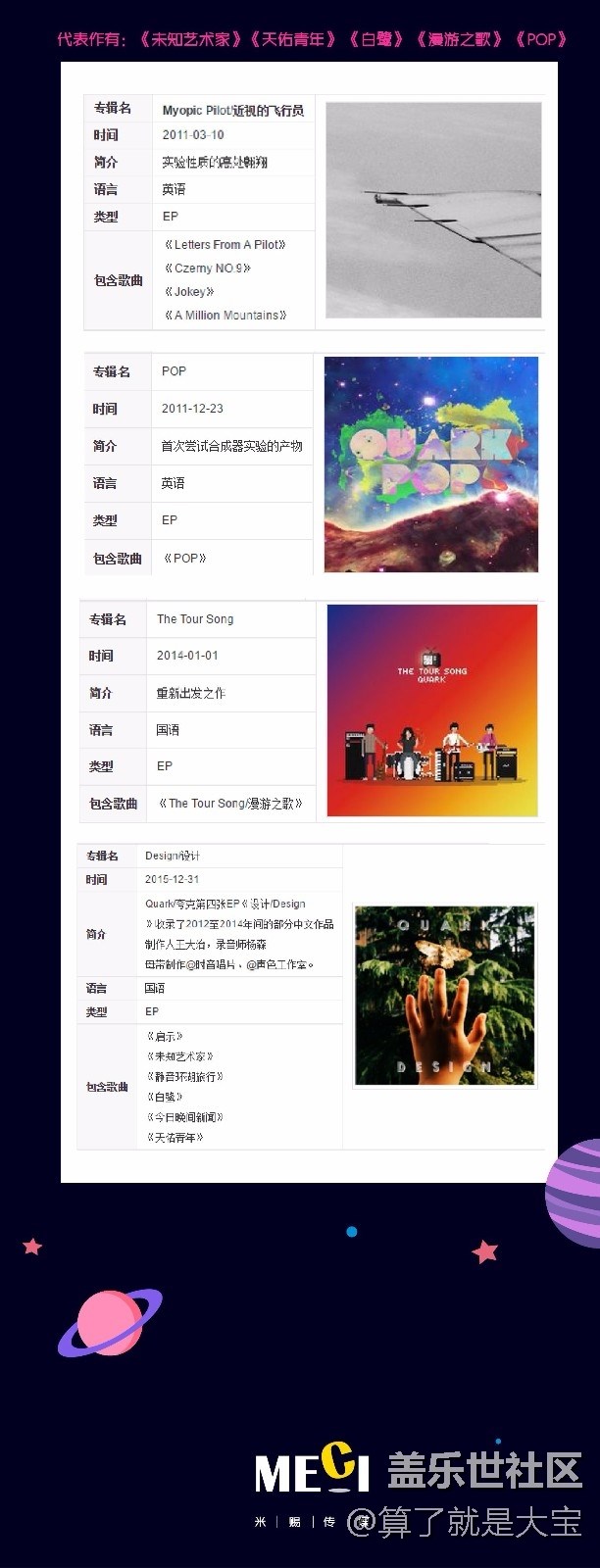 【夸克-夢(mèng)游銀河系指南巡演】12月3號(hào)重慶站 等你一起