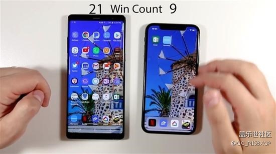 應(yīng)用流暢度測(cè)試：三星Note8對(duì)比iPhone X！