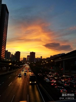 拍才知道+城市傍晚風光