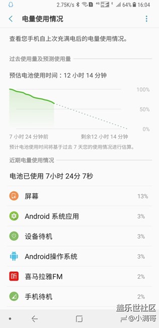 note8屏幕耗電百分比這樣正常嗎？