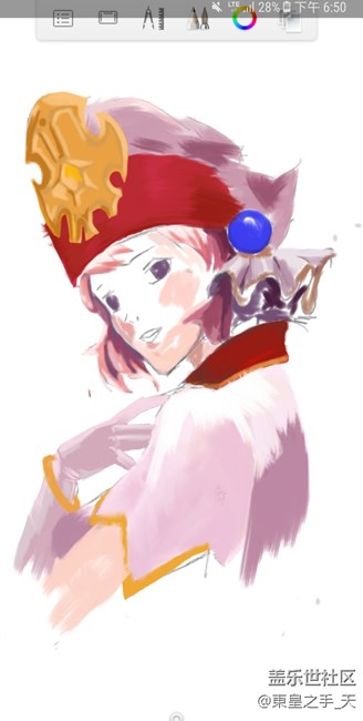 sketchbook note8繪畫教程_線搞+前期上色(1)