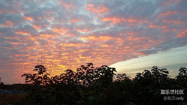 我的note5拍的夕陽，嘻嘻