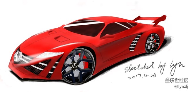 【原創(chuàng)】NOTE8 手繪一車 還行哇 非專業(yè)