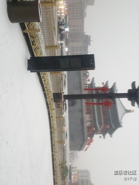 雪花下的古長(zhǎng)安城