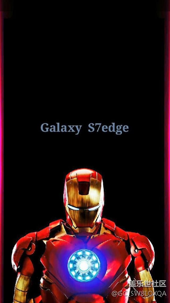 一套漂亮的邊緣發(fā)光的壁紙之鋼鐵俠