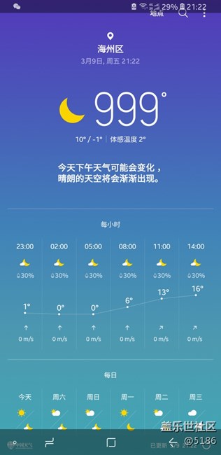 天氣預報定位一直不正確天氣預報定位一直不對還有999度